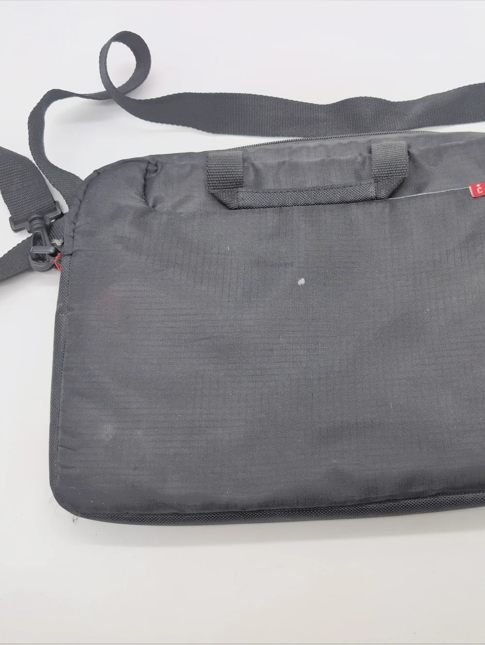 Icon Black Crossbody Notebook Messenger Bag 11x12 In